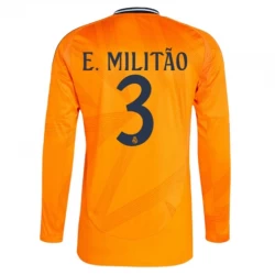 Real Madrid E.Militao #3 Auswärts Trikot 2024/25 Langarm Fußballtrikot