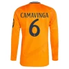 Real Madrid Eduardo Camavinga #6 Auswärts Trikot 2024/25 HP Langarm Fußballtrikot