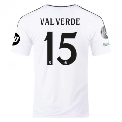 Real Madrid Federico Valverde #15 Heim Trikot 2024/25 HP Fußballtrikot