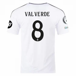 Real Madrid Federico Valverde #8 Heim Trikot 2024/25 UCL Fußballtrikot