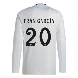 Real Madrid Fran Garcia #20 Heim Trikot 2024/25 Langarm Fußballtrikot