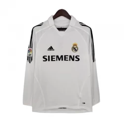 Real Madrid Heim Trikot 2005-06 Retro Langarm Fußballtrikot