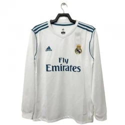 Real Madrid Heim Trikot 2017-18 Retro Langarm Fußballtrikot