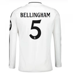Real Madrid Jude Bellingham #5 Heim Trikot 2024/25 HP Langarm Fußballtrikot