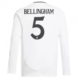 Real Madrid Jude Bellingham #5 Heim Trikot 2024/25 Langarm Fußballtrikot