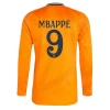 Real Madrid Mbappe #9 Auswärts Trikot 2024/25 Langarm Fußballtrikot