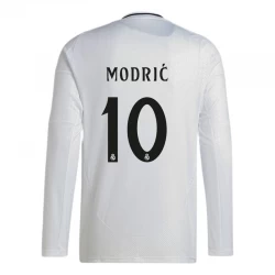 Real Madrid Modric #10 Heim Trikot 2024/25 Langarm Fußballtrikot