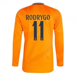 Real Madrid Rodrygo #11 Auswärts Trikot 2024/25 Langarm Fußballtrikot