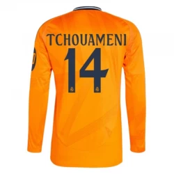Real Madrid Tchouameni #14 Auswärts Trikot 2024/25 HP Langarm Fußballtrikot