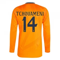 Real Madrid Tchouameni #14 Auswärts Trikot 2024/25 Langarm Fußballtrikot