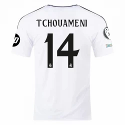 Real Madrid Tchouameni #14 Heim Trikot 2024/25 UCL Fußballtrikot