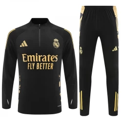 Real Madrid Trainingsanzüge Sweatshirt 2024/25 - Schwarz Goldfarben