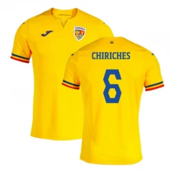 Rumänien Chiriches #6 Heim Trikot EM 2024 Fußballtrikot