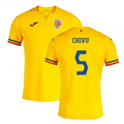 Rumänien Chivu #5 Heim Trikot EM 2024 Fußballtrikot