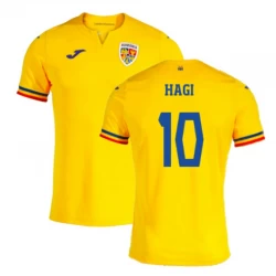Rumänien Hagi #10 Heim Trikot EM 2024 Fußballtrikot