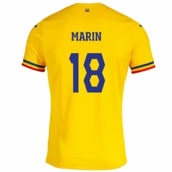 Rumänien Răzvan Marin #18 Heim Trikot EM 2024 Fußballtrikot