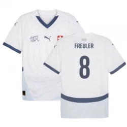 Schweiz Freuler #8 Auswärts Trikot EM 2024 Fußballtrikot