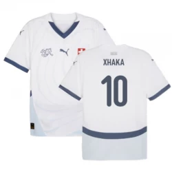 Schweiz Granit Xhaka #10 Auswärts Trikot EM 2024 Fußballtrikot