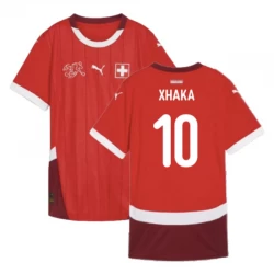 Schweiz Granit Xhaka #10 Heim Trikot EM 2024 Fußballtrikot