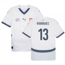 Schweiz Rodriguez #13 Auswärts Trikot EM 2024 Fußballtrikot