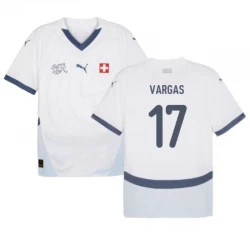 Schweiz Vargas #17 Auswärts Trikot EM 2024 Fußballtrikot