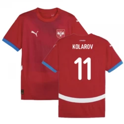 Serbien Kolarov #11 Heim Trikot EM 2024 Fußballtrikot
