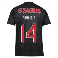SL Benfica Pavlidis #14 Auswärts Trikot 2024/25 Fußballtrikot