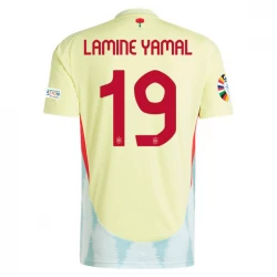 Spanien Lamine Yamal #19 Auswärts Trikot EM 2024 Fußballtrikot