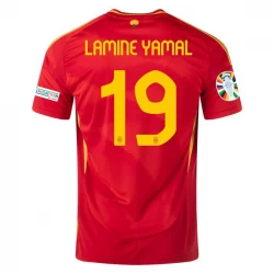 Spanien Lamine Yamal #19 Heim Trikot EM 2024 Fußballtrikot