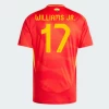 Spanien Nico Williams Jr. #17 Heim Trikot EM 2024 Fußballtrikot