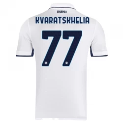 SSC Napoli Khvicha Kvaratskhelia #77 Auswärts Trikot 2024/25 Fußballtrikot