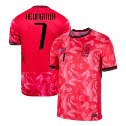 Südkorea Heungmin #7 Heim Trikot 2024 Fußballtrikot