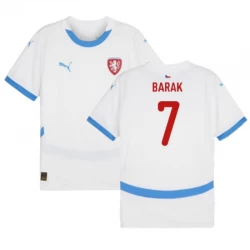 Tschechien Barak #7 Auswärts Trikot EM 2024 Fußballtrikot