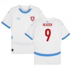 Tschechien Hlozek #9 Auswärts Trikot EM 2024 Fußballtrikot