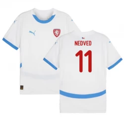Tschechien Nedved #11 Auswärts Trikot EM 2024 Fußballtrikot