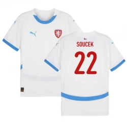 Tschechien Soucek #22 Auswärts Trikot EM 2024 Fußballtrikot