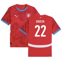 Tschechien Soucek #22 Heim Trikot EM 2024 Fußballtrikot