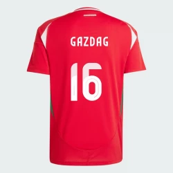 Ungarn Daniel Gazdag #16 Heim Trikot EM 2024 Fußballtrikot