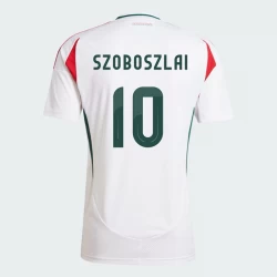 Ungarn Dominik Szoboszlai #10 Auswärts Trikot EM 2024 Fußballtrikot