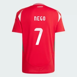 Ungarn Loic Nego #7 Heim Trikot EM 2024 Fußballtrikot