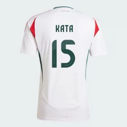 Ungarn Mihaly Kata #15 Auswärts Trikot EM 2024 Fußballtrikot
