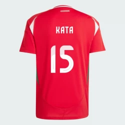 Ungarn Mihaly Kata #15 Heim Trikot EM 2024 Fußballtrikot
