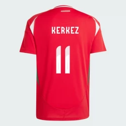 Ungarn Milos Kerkez #11 Heim Trikot EM 2024 Fußballtrikot