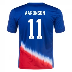 USA Aaronson #11 Auswärts Trikot Copa America 2024 Fußballtrikot