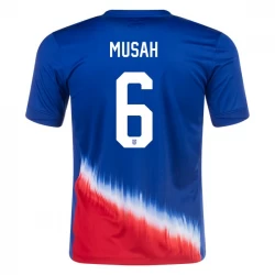 USA Musah #6 Auswärts Trikot Copa America 2024 Fußballtrikot