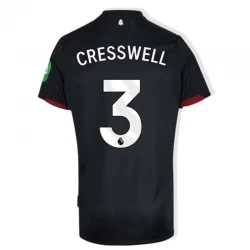 West Ham United Cresswell #3 Auswärts Trikot 2024/25 Fußballtrikot