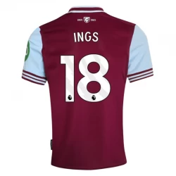 West Ham United Ings #18 Heim Trikot 2024/25 Fußballtrikot