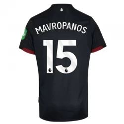 West Ham United Mavropanos #15 Auswärts Trikot 2024/25 Fußballtrikot
