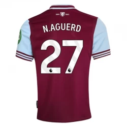 West Ham United N. Aguerd #27 Heim Trikot 2024/25 Fußballtrikot