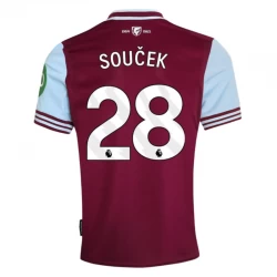 West Ham United Soucek #28 Heim Trikot 2024/25 Fußballtrikot